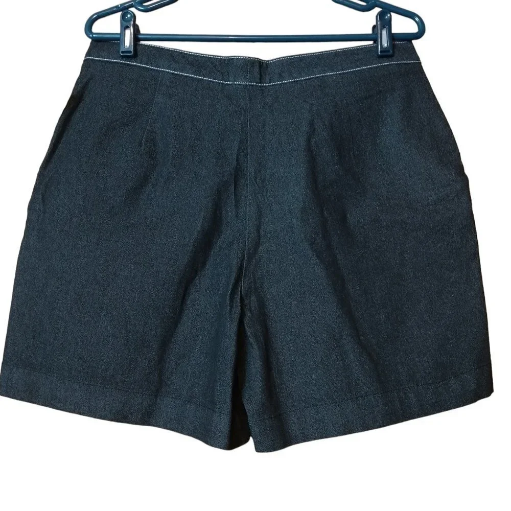 Kathy Ireland Size 14 Denim Lightweight Shorts Casual Classic Darm